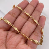 Rustic Anklet Diamonds 4.75gr / 25.1cm / 4.5mm Dotted 18K Yellow Gold $