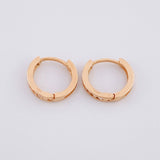 Candongas Carril 1.9g / 1/2 in Oro Rosa 18K