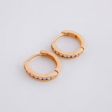 Candongas Carril 1.9g / 1/2 in Oro Rosa 18K