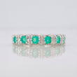 Accordion Ring Emerald 47 Pts 2.2 g / T6 1/2 Silver 925