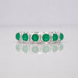 Accordion Ring Emerald 47 Pts 1.85 g / T5 3/4 Silver 925