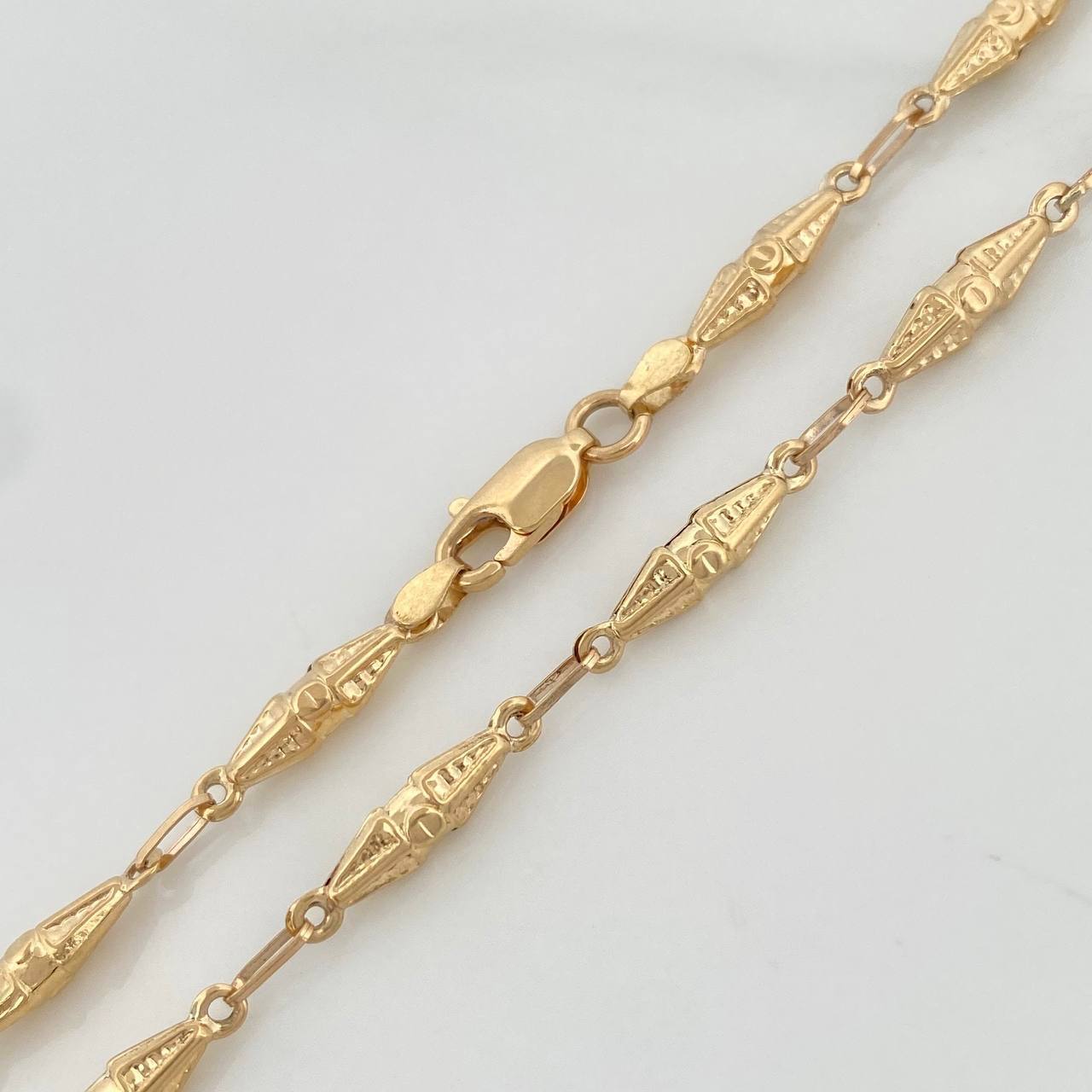 Cadena Rustico Dubai 8.45 g / 23 3/4 in / 3.3 mm Oro Amarillo 18K