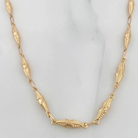 Cadena Rustico Dubai 8.45 g / 23 3/4 in / 3.3 mm Oro Amarillo 18K