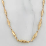 Cadena Rustico Dubai 8.45 g / 23 3/4 in / 3.3 mm Oro Amarillo 18K