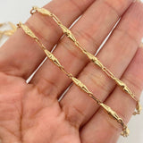 Cadena Rustico Dubai 8.45 g / 23 3/4 in / 3.3 mm Oro Amarillo 18K