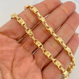 Cadena Rustico Tornillo 17.5 g / 24 1/2 in / 5.05 mm Oro Amarillo 18K
