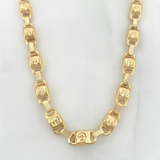 Cadena Rustico Tornillo 16.7 g / 24 in / 5.07 mm Oro Amarillo 18K