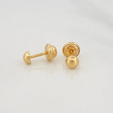 Topos Media Bola 0.6 g / in / 4 mm Oro Amarillo 18K