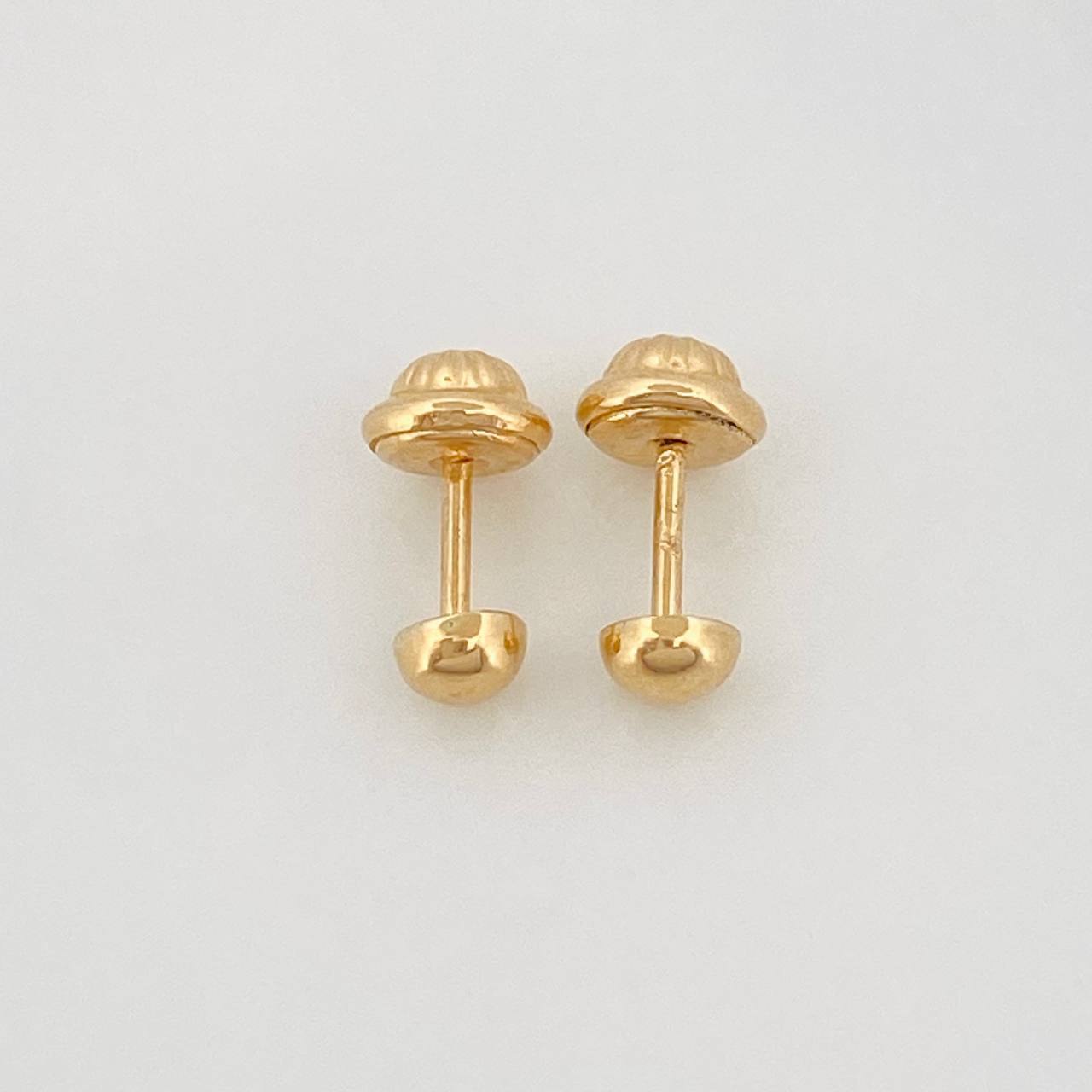Topos Media Bola 0.6 g / in / 4 mm Oro Amarillo 18K