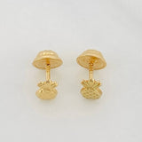 Topos Piña 0.55 g / in / 4 mm Oro Amarillo 18K