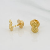 Topos Piña 0.55 g / in / 4 mm Oro Amarillo 18K