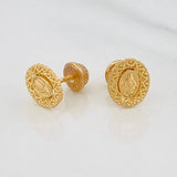 Topos Virgen Milagrosa 1.2 g / in / 7.3 mm Oro Amarillo 18K