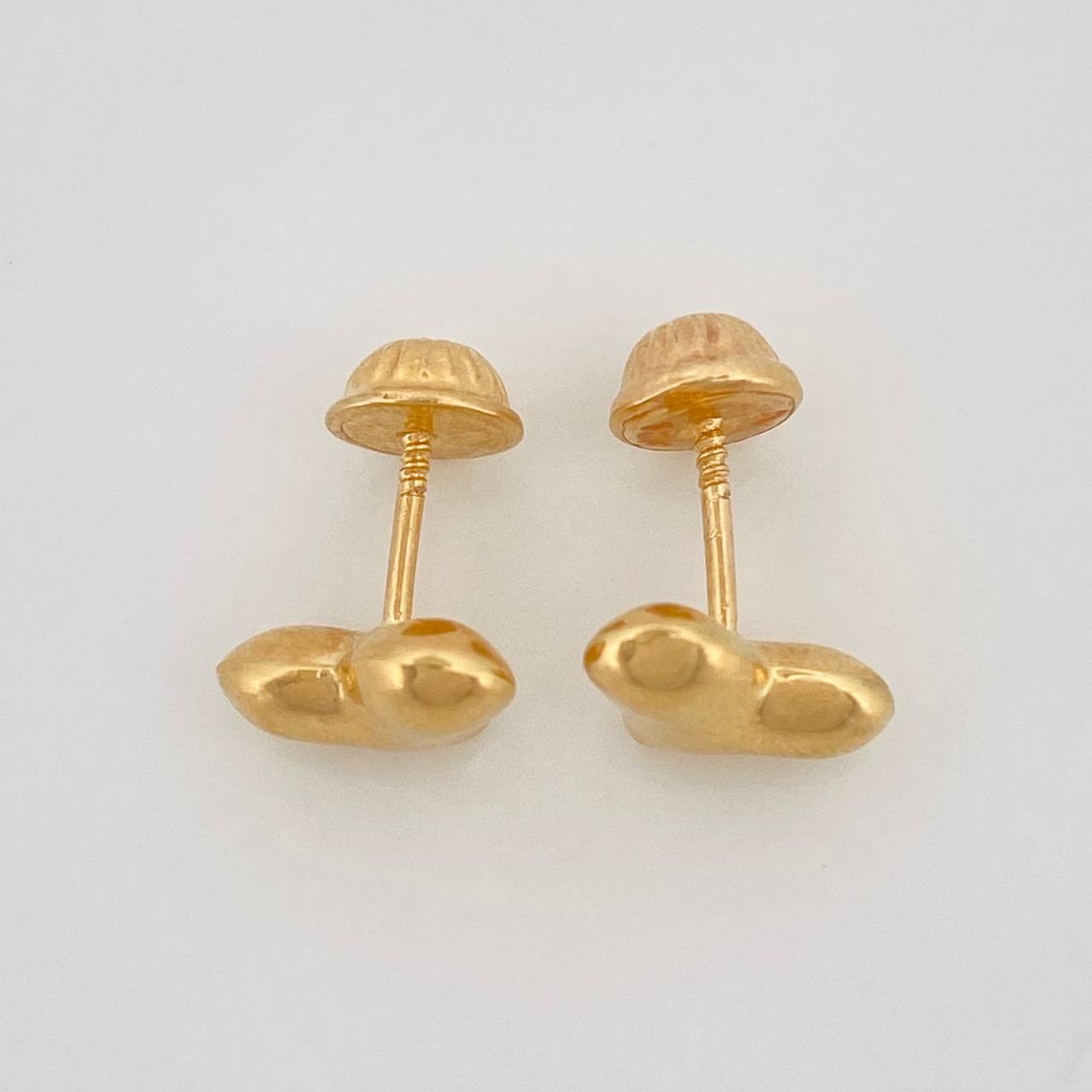 Topos Corazón 0.8 g / in / 9.6 mm Oro Amarillo 18K