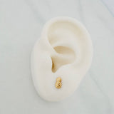 Topos Piña 0.55 g / in / 4 mm Oro Amarillo 18K