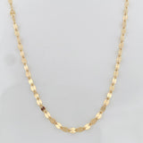 Mirror Flower Chain 1.5 g / 18 in / 2 mm Yellow Gold 18K
