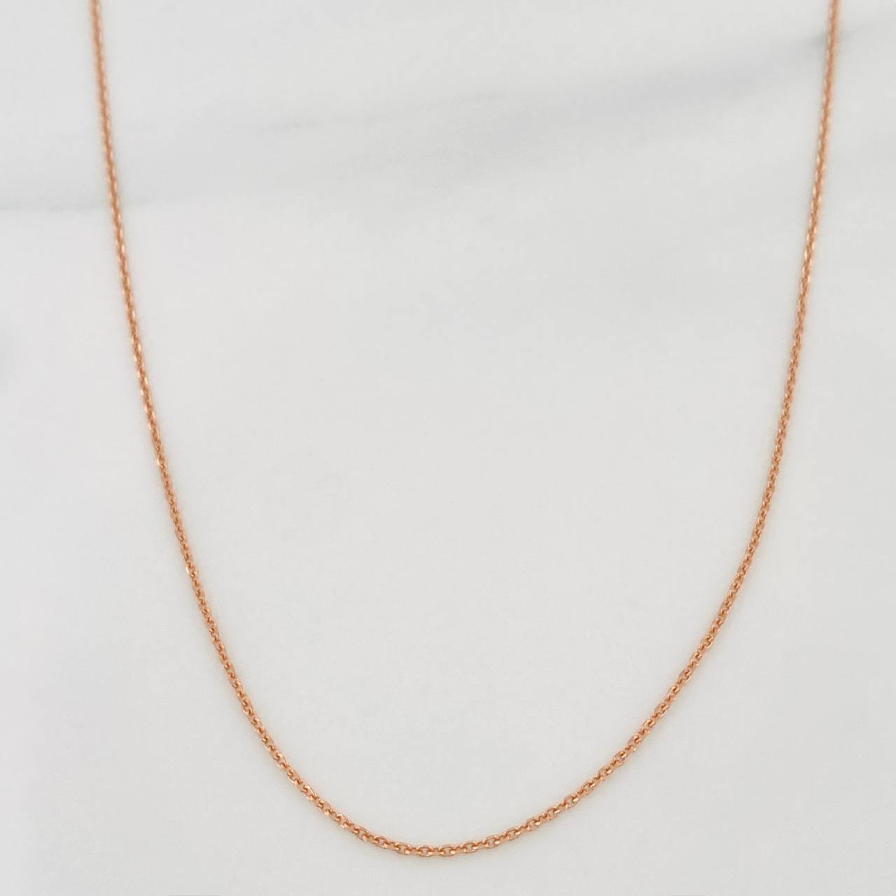 Cadena Aro Seguido 1.3 g / 19 3/4 in / 0.6 mm Oro Rosa 18K