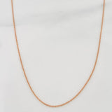 Cadena Aro Seguido 1.3 g / 19 3/4 in / 0.6 mm Oro Rosa 18K