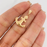 Dije Ancla 0.85 g / 1 in Oro Amarillo 18K