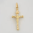 Pendant Cross Christ 0.8 g / 1 1/2 in Yellow Gold 18K