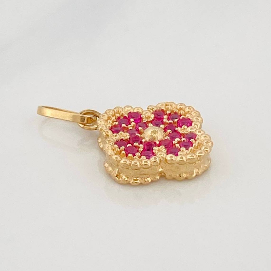 Dije Trebol 2.7g / 3/4 in Oro Amarillo 18K