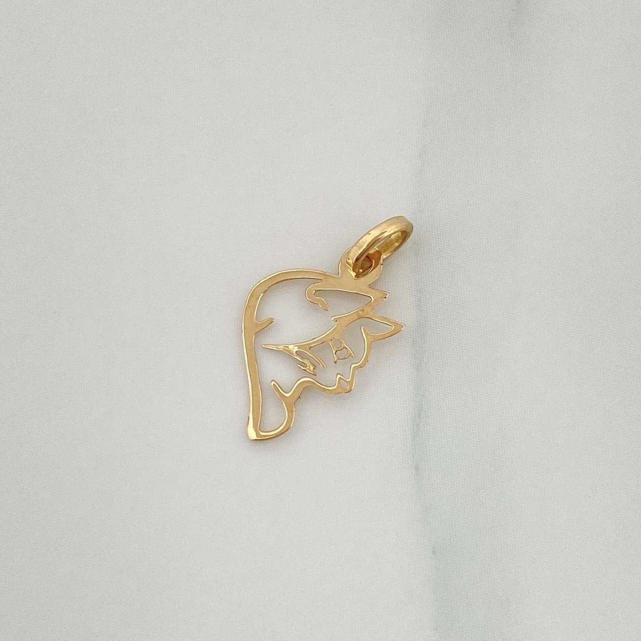 Dije Silueta Gato 0.25gr / 3/4 in / Oro Amarillo 18K %