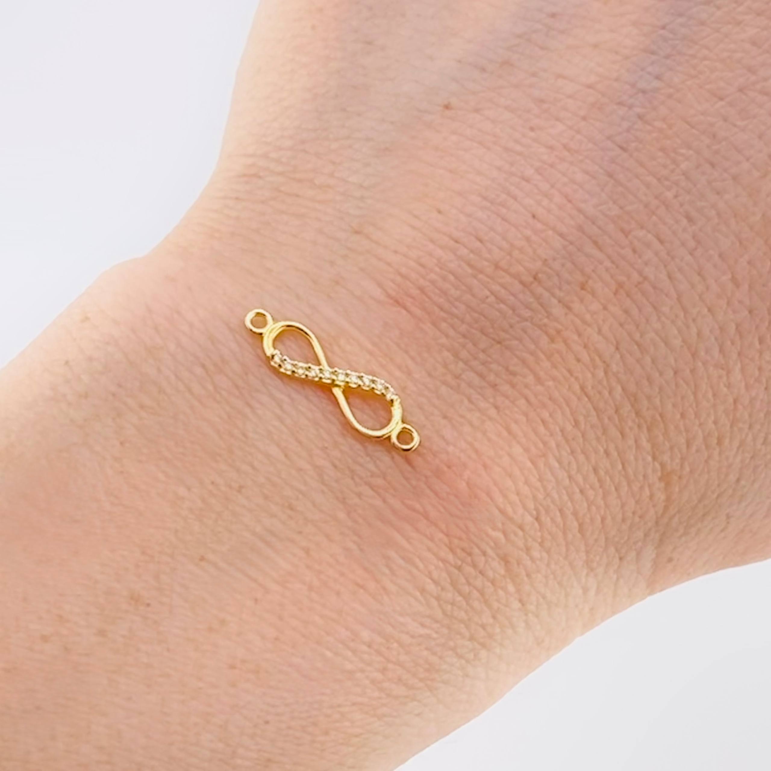Herraje Infinito 0.45gr / 3/4 in / Oro Amarillo 18K *
