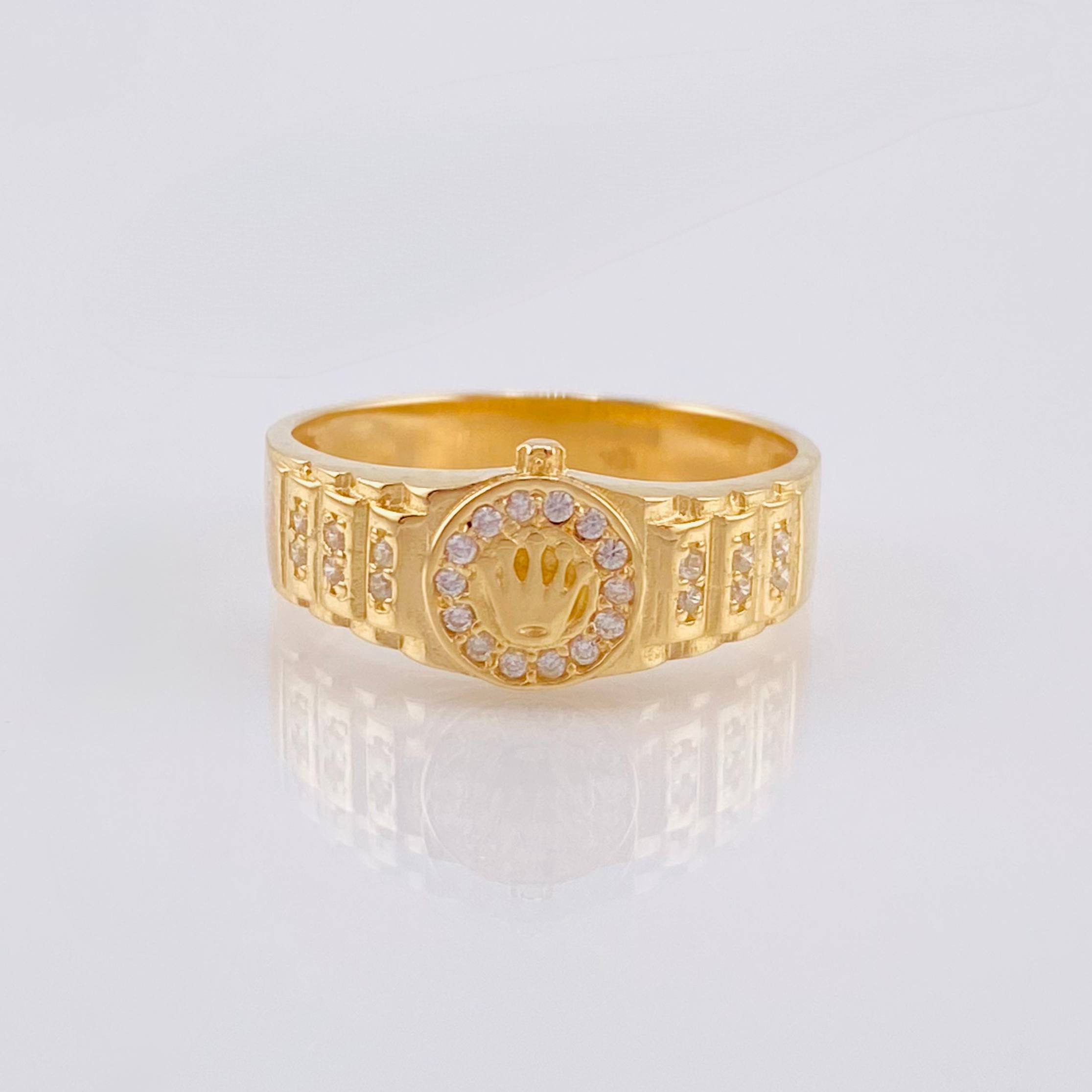 Anillo Correa Corona 4.3 g / T6 1/2 Oro Amarillo 18K
