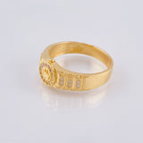 Anillo Correa Corona 4.35gr / T7 1/2 / Oro Amarillo 18K *