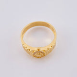 Anillo Correa Corona 4.35gr / T7 1/2 / Oro Amarillo 18K *