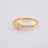 Anillo Solitario Chispa Escalada 3.55gr / T9 3/4 / Oro Amarillo 18K *