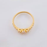 Anillo Solitario Chispa Escalada 3.55gr / T9 3/4 / Oro Amarillo 18K *