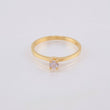 Anillo Solitario 1.85gr / T7 1/4 / Oro Amarillo 18K *