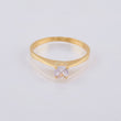 Anillo Solitario 1.85gr / T7 / Oro Amarillo 18K *