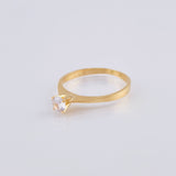 Anillo Solitario 1.95 g / T7 1/2 Oro Amarillo 18K