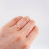 Anillo Solitario 1.85gr / T7 / Oro Amarillo 18K *