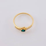 Anillo Carril Perpendicular 1.55gr / T6 1/4 / Oro Amarillo 18K *