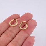 Candongas Leonore 0.9 g / 1/2 in Oro Amarillo 18K
