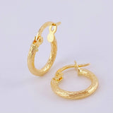 Candongas Leonore 0.9 g / 1/2 in Oro Amarillo 18K