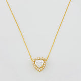 Venetian Chain Heart 1.68 cts 2.95g / 18 in / 0.64mm Yellow Gold 18K