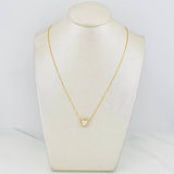 Venetian Chain Heart 1.68 cts 2.95g / 18 in / 0.64mm Yellow Gold 18K