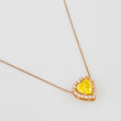 Venetian Chain Heart 1.68 cts 2.2g / 18 in / 0.41mm Rose Gold 18K