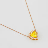 Venetian Chain Heart 1.68 cts 2.2g / 18 in / 0.41mm Rose Gold 18K