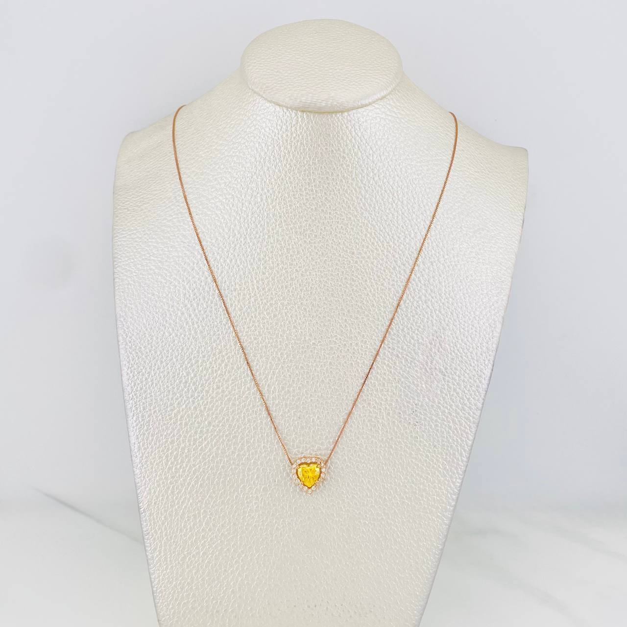 Venetian Chain Heart 1.68 cts 2.2g / 18 in / 0.41mm Rose Gold 18K