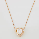 Venetian Chain Heart 1.68 cts 2.05g / 18 in / 0.32mm Rose Gold 18K