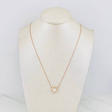 Venetian Chain Heart 1.18 cts 2.15g / 18 in / 0.32mm Rose Gold 18K