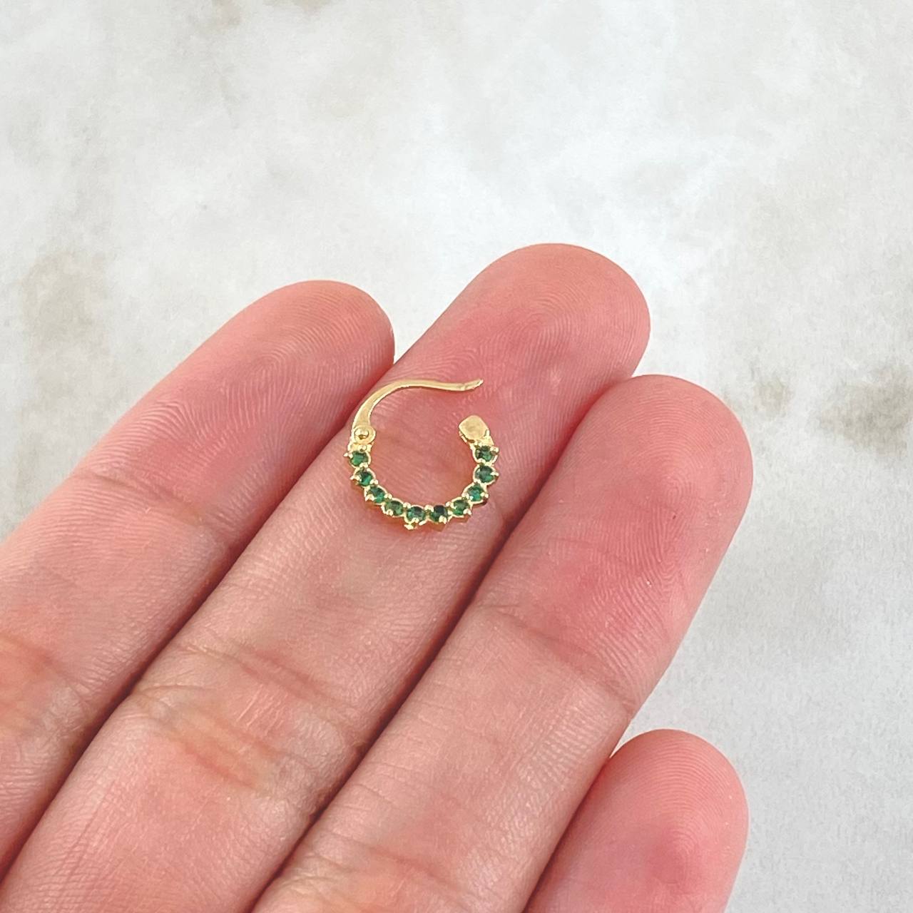 Piercing Candonga Tupida 0.55gr / 1cm / Nac.Esp.Oro 18K