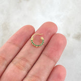 Piercing Candonga Tupida 0.55gr / 1cm / Nac.Esp.Oro 18K