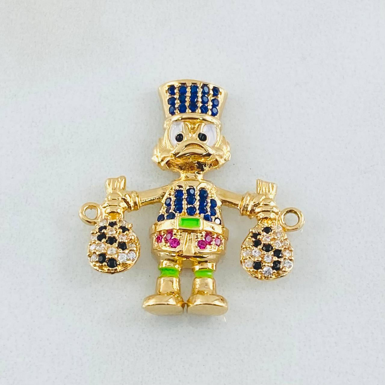 Charm Duck Money Bag 4.2gr / 1in / 18K Gold