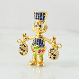 Charm Duck Money Bag 4gr / 1in / 18K Gold