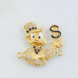 Duck Charm Inspired 4gr / 1 in / 18K Gold